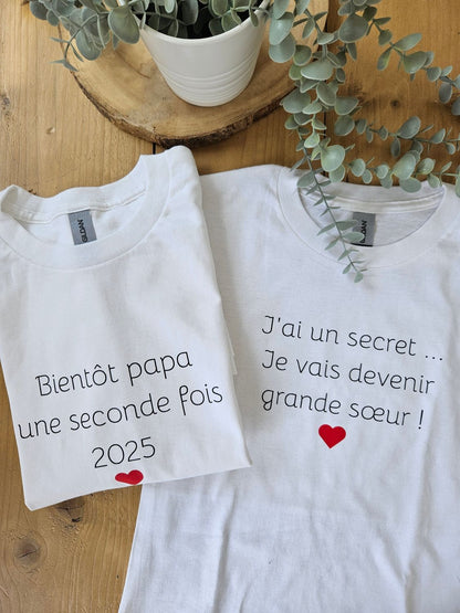 Body ou T-shirt personnalisé | annonce