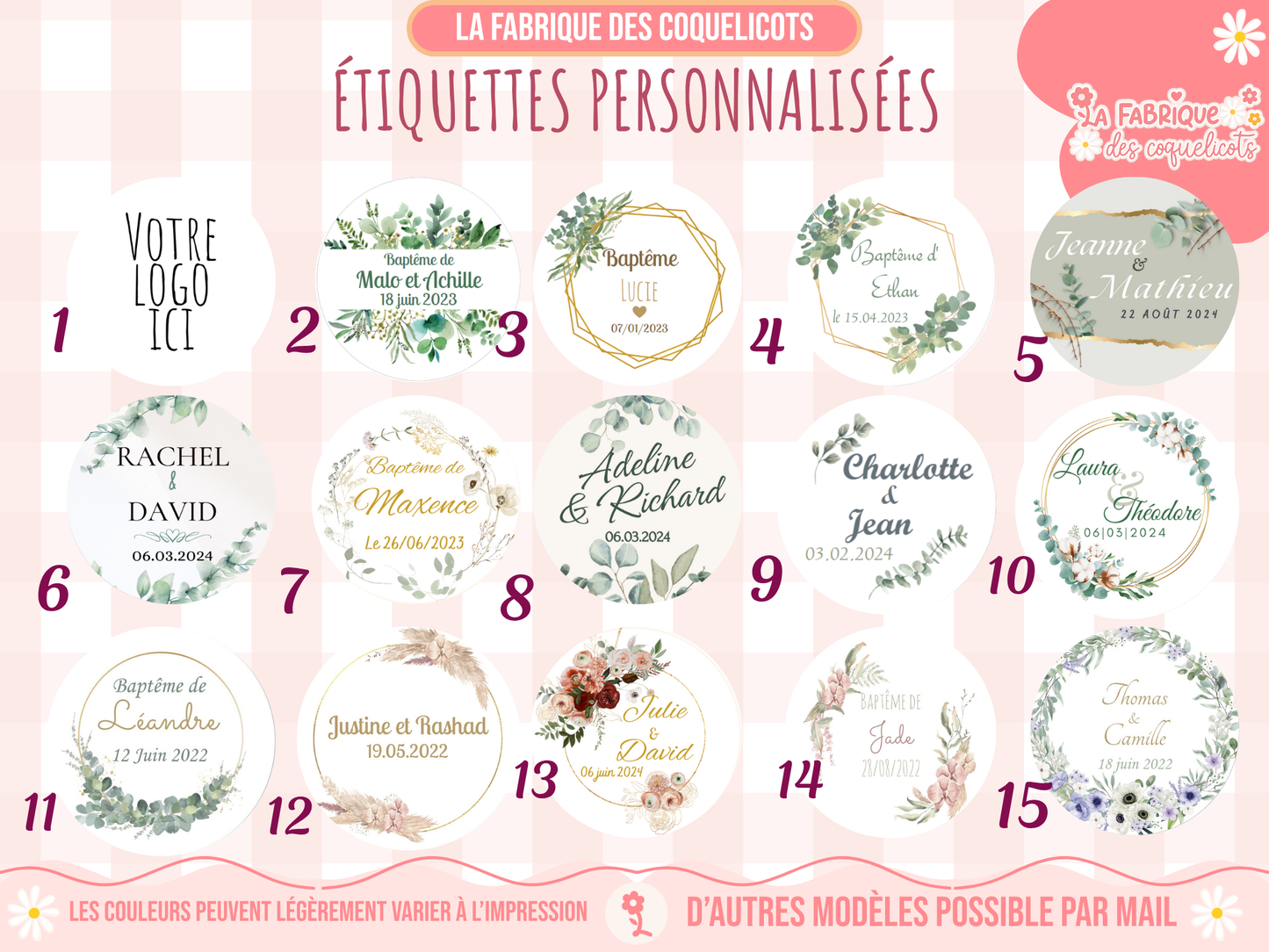 Mini Bougie personnalisée  | cadeau invité |