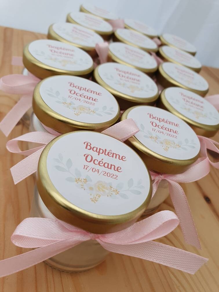Mini Bougie personnalisée  | cadeau invité |