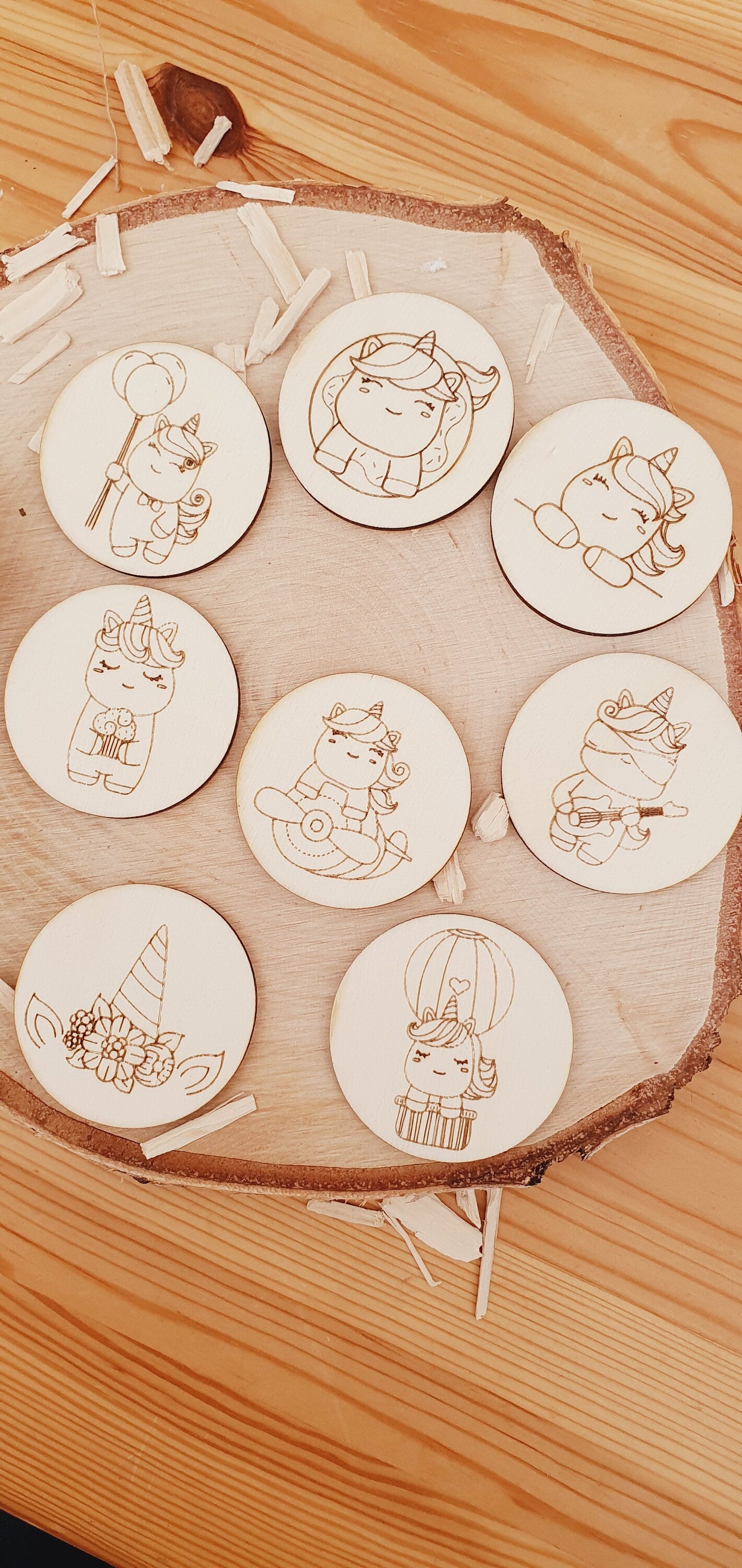 Memory | jeu éducatif | jeu de mémoire | personnalisé | bois | Montessori | jouet apprentissage  enfant | petit enfant | licorne animaux