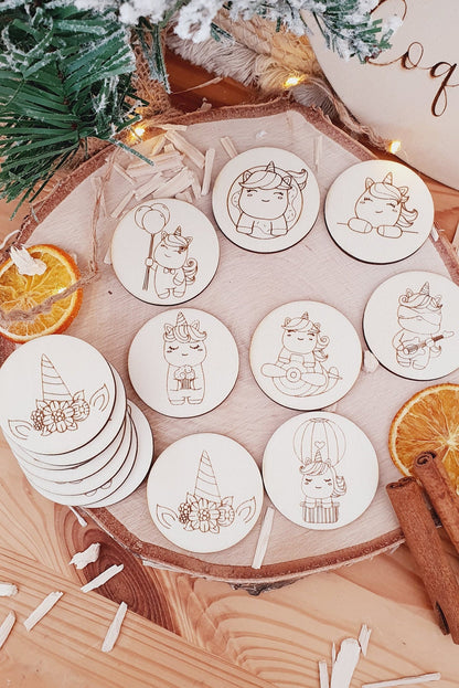 Memory | jeu éducatif | jeu de mémoire | personnalisé | bois | Montessori | jouet apprentissage  enfant | petit enfant | licorne animaux