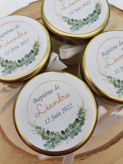 Mini Bougie personnalisée  | cadeau invité |
