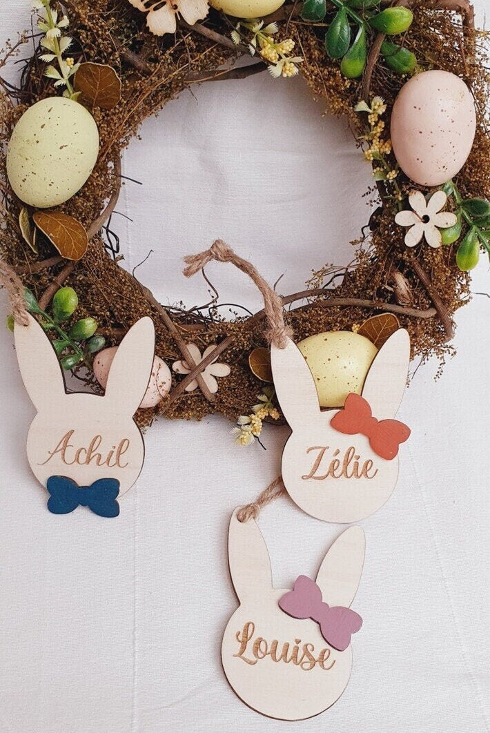 Sujet bois PAQUES  / décoration / cadeau personnalisé de Pâques