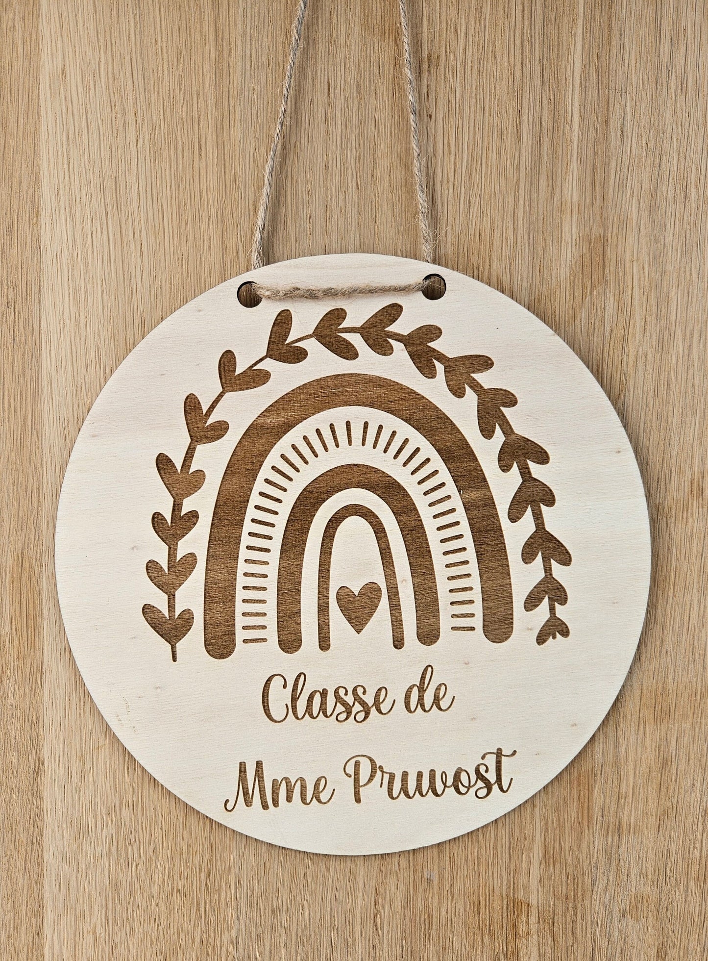 Plaque porte maitresse ou maitre | professeur | cadeau école maternelle collège