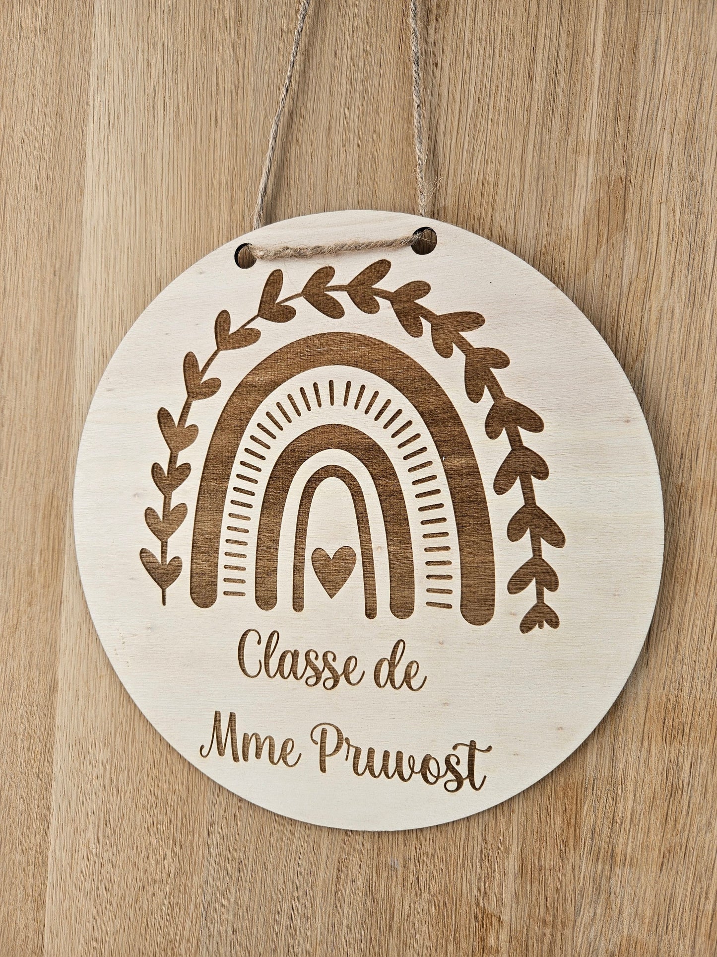 Plaque porte maitresse ou maitre | professeur | cadeau école maternelle collège