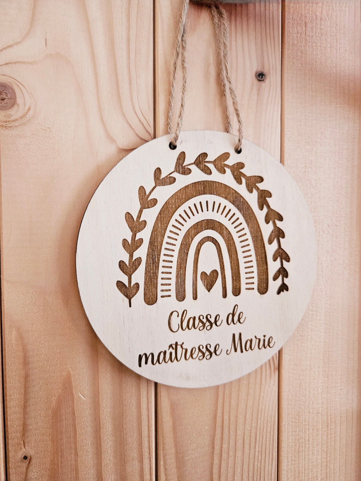 Plaque porte maitresse ou maitre | professeur | cadeau école maternelle collège