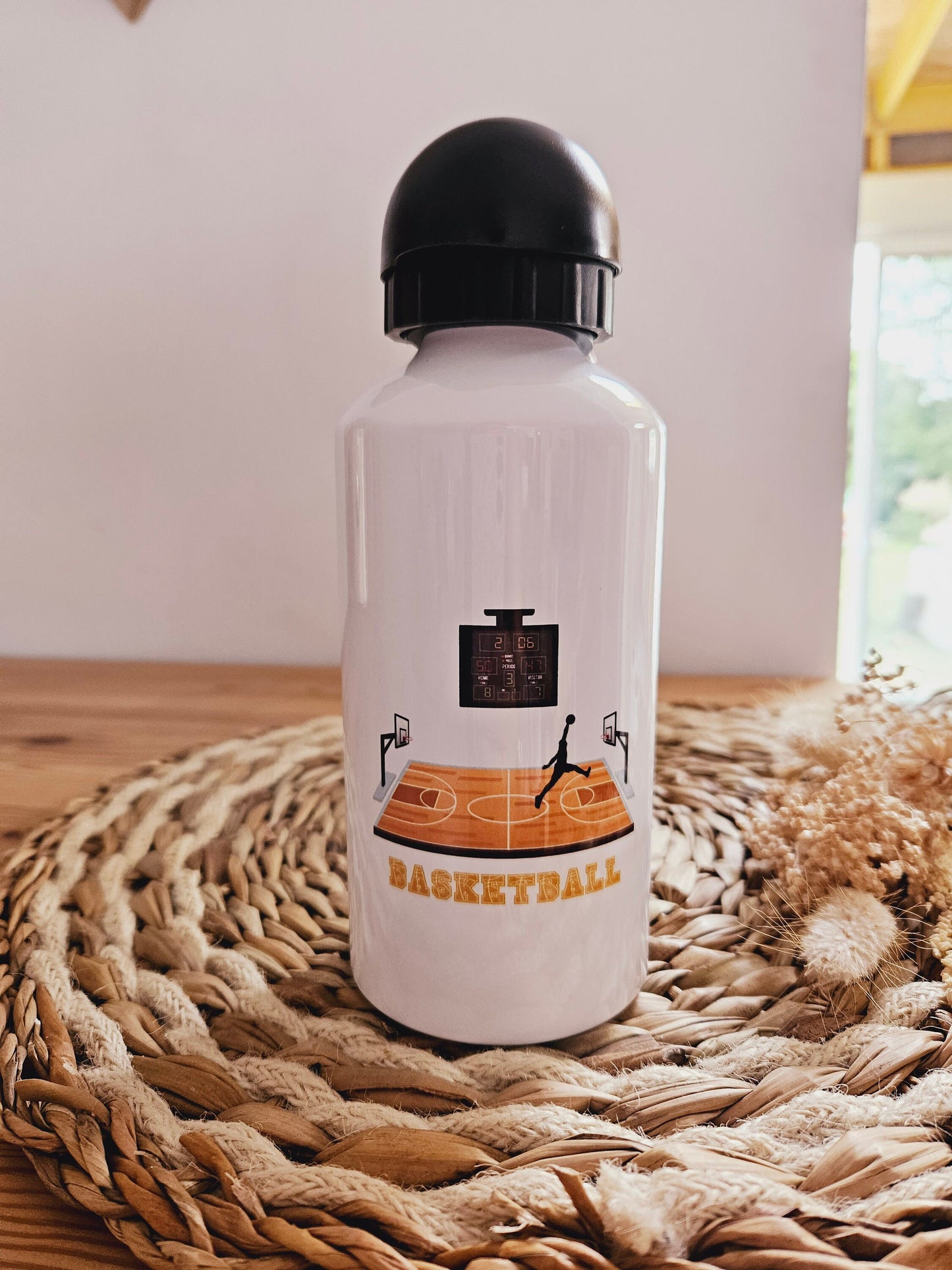 Gourde personnalisé | Gourde enfant | Rentrée des classes | cadeau personnalisé | Sport / basketball gourde garçon/ vaisselle enfant /basket