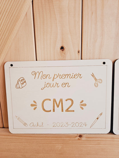 Pancarte rentrée des classes