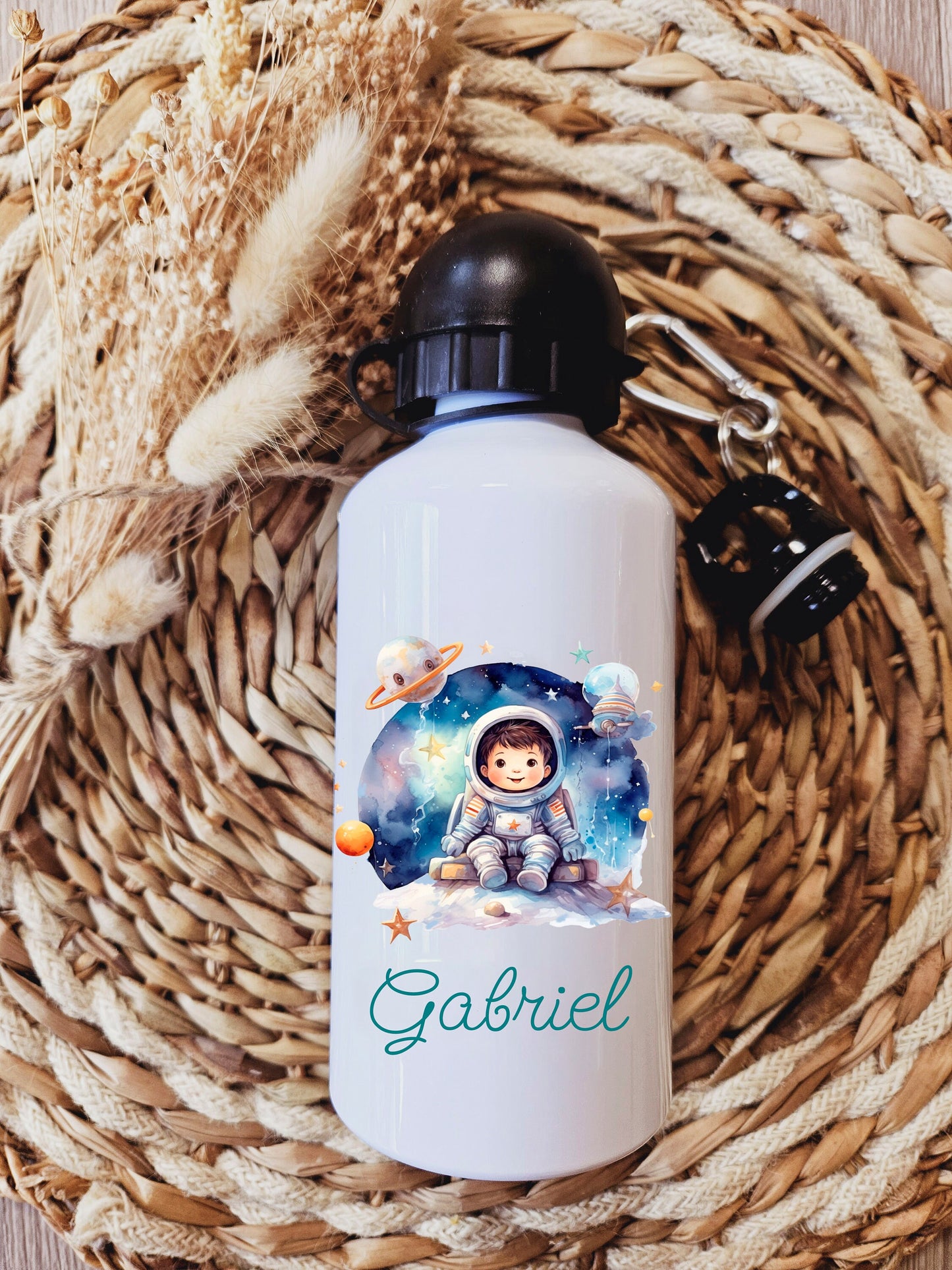 Gourde personnalisé | Gourde enfant | Rentrée des classes | cadeau personnalisé | Fille | cerf | animaux | animaux foret |