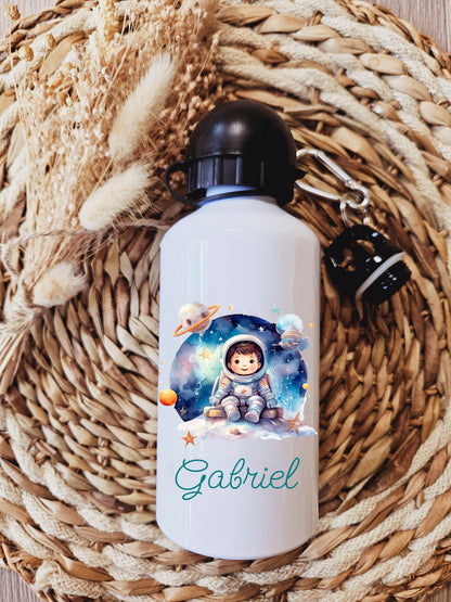 Gourde personnalisé | Gourde enfant | Rentrée des classes | cadeau personnalisé | Fille | cerf | animaux | animaux foret |