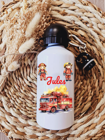 Gourde personnalisé | Gourde enfant | Rentrée des classes | cadeau personnalisé | Fille | cerf | animaux | animaux foret |