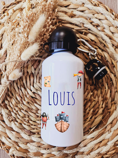 Gourde personnalisé | Gourde enfant | Rentrée des classes | cadeau personnalisé | Fille | cerf | animaux | animaux foret |