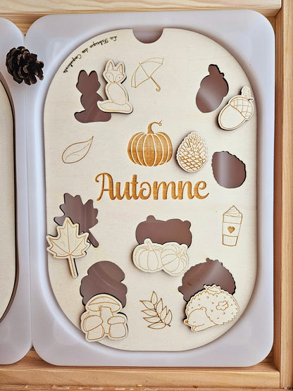 Couvercle TROFAST / AUTOMNE / saison / jeu automne / éducatif / / activité enfant / nomenclature / Montessori