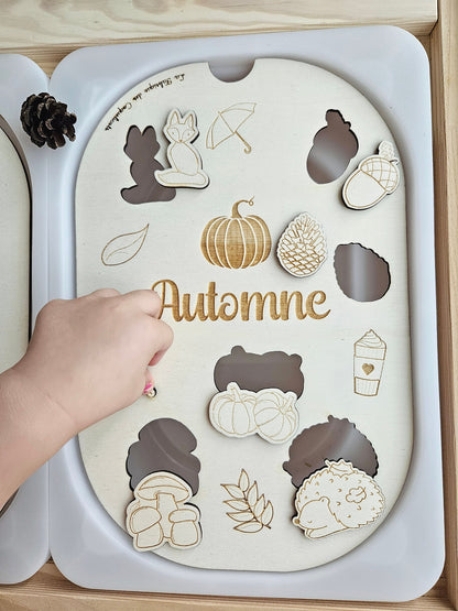 Couvercle TROFAST / AUTOMNE / saison / jeu automne / éducatif / / activité enfant / nomenclature / Montessori