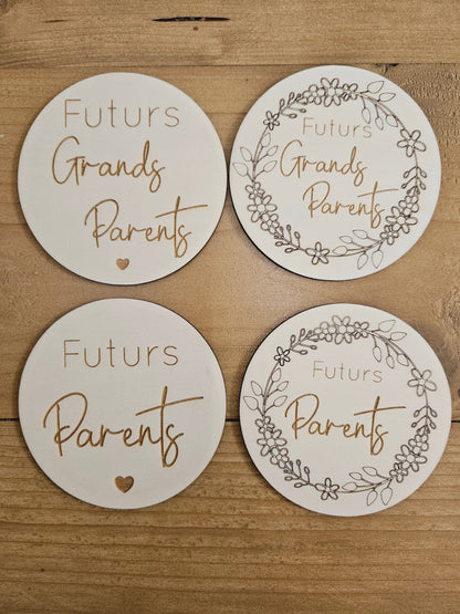 Carte annonce grossesse / futur parent / futur grand parent / mamie papy / annonce papy / photo grossesse cadeau personnalisé