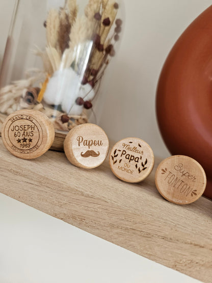 Bouchon de bouteille personnalisé / cadeau invité / cadeau homme / mariage / marque place / baptême / anniversaire / souvenir personnalisé