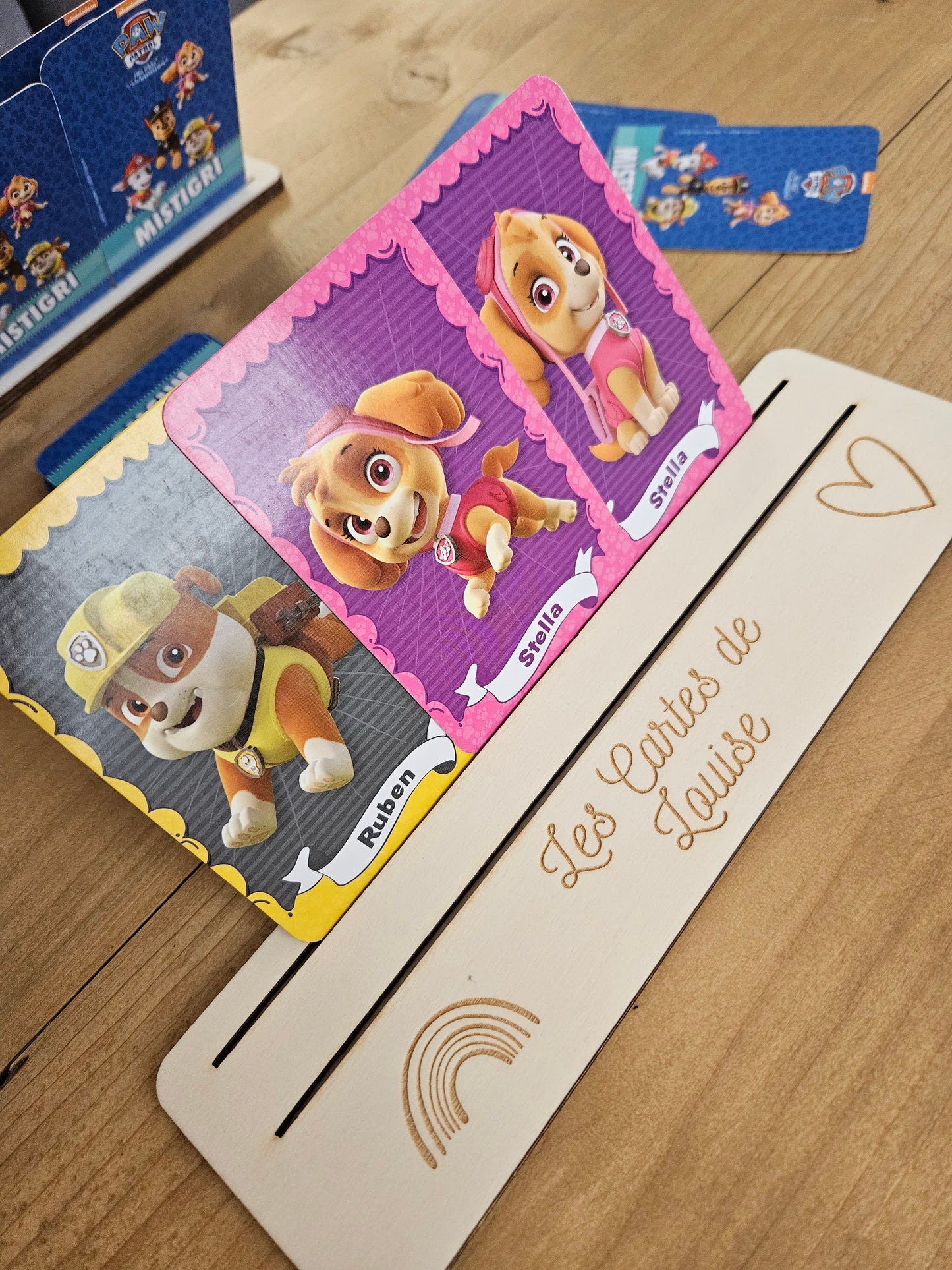 Porte carte / support carte de jeu enfant personnalisé - carte à jouer - autonomie - prénom - garçon fille - idée cadeau personnalisé enfant