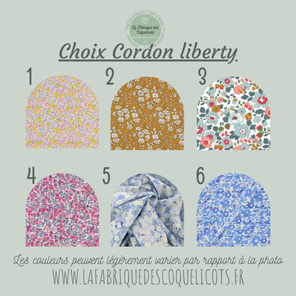 Bracelet premier jour d'école / réconfort / lien parent enfant maternelle / bracelet magique / rentrée scolaire / fille garçon / liberty