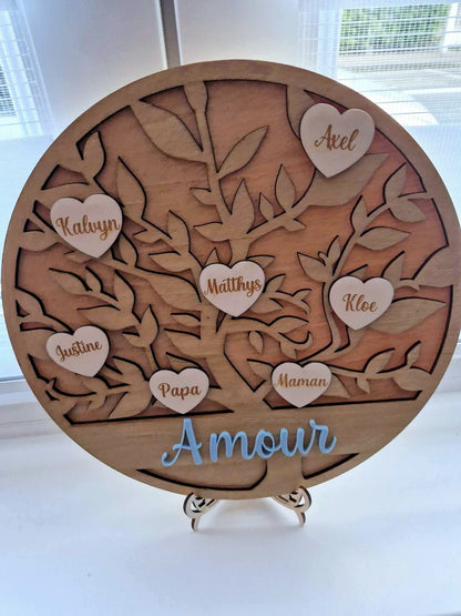 Cœurs supplémentaires pour Arbre de vie Famille /  arbre généalogique / arbre famille /