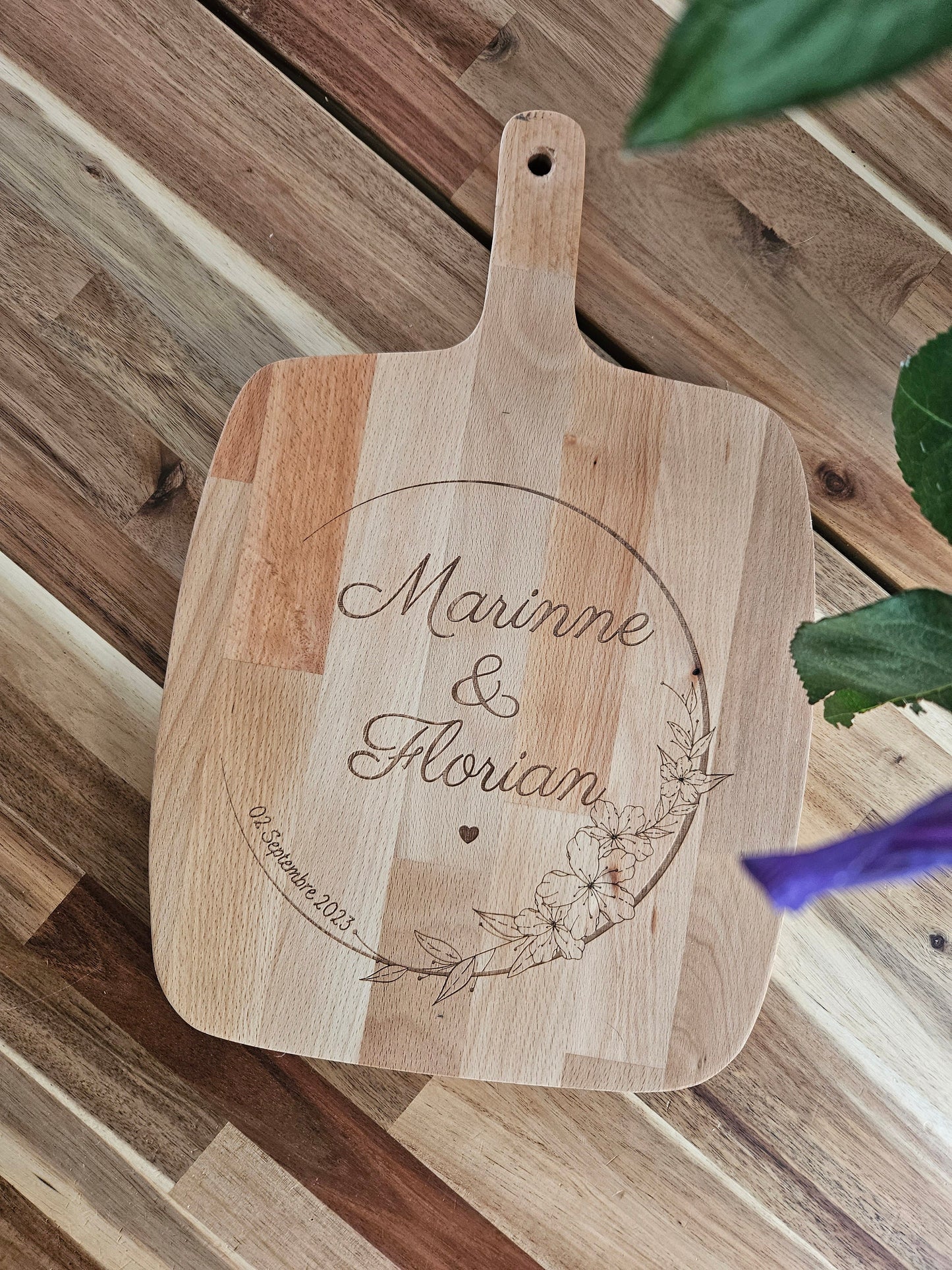 Planche à découper / déco maison / planche cuisine personnalisé / cadeau mariage / cadeau marié / cadeau personnalisé / cadeau femme mamie