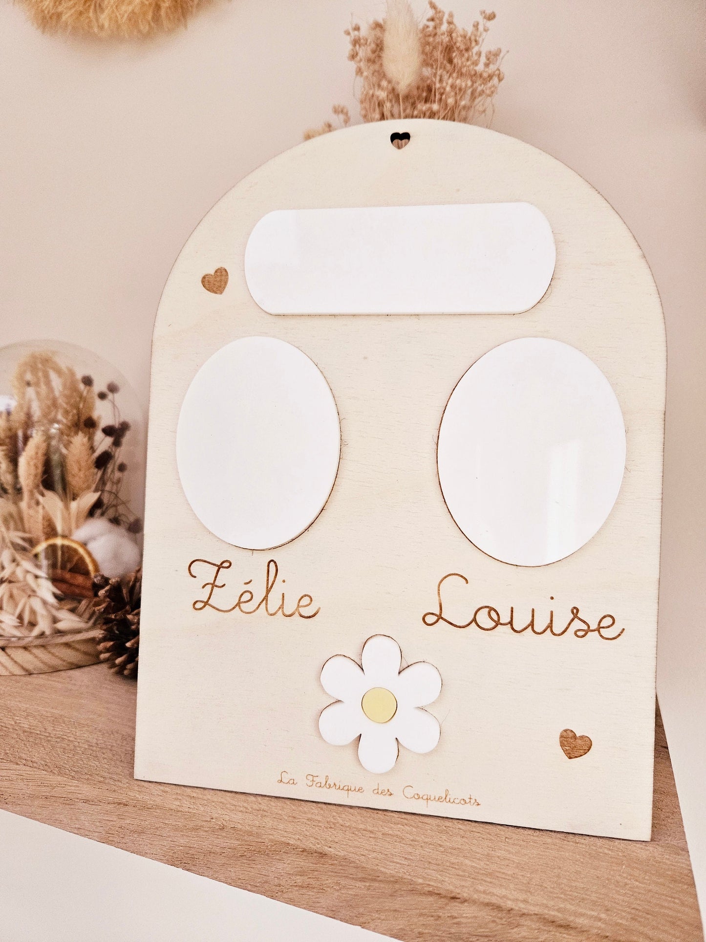 Tableau de décompte / propreté enfant bébé / activité jeux Montessori compter jouet jumeau jumelle activité enfant / personnalisé / prénom