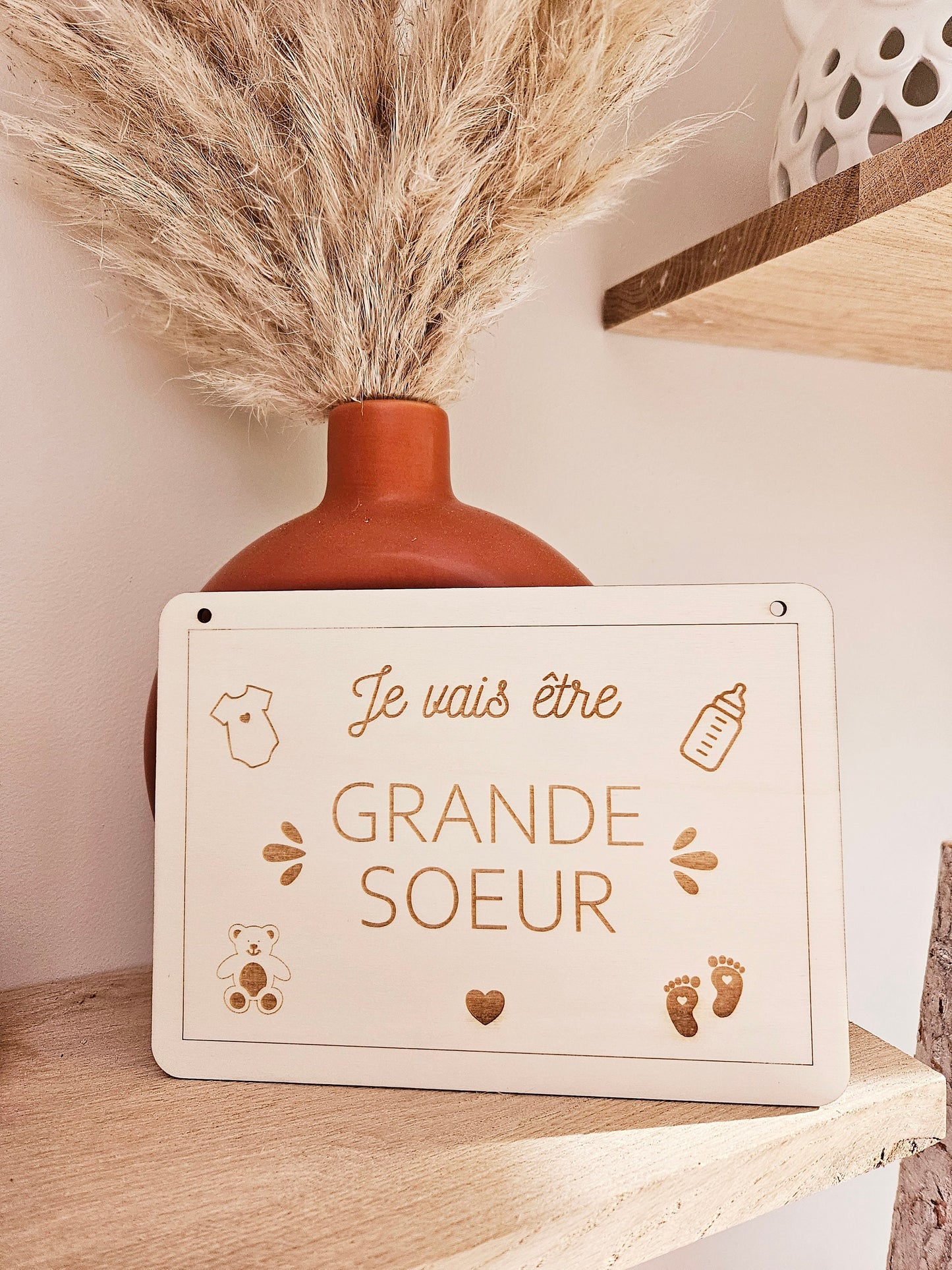 Pancarte Future grande sœur / futur grand frère - grossesse bébé annonce