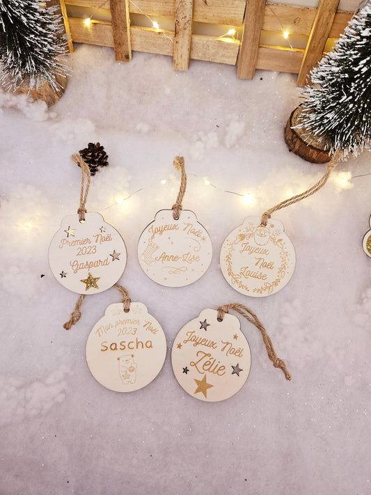 Boule de Noël personnalisé / cadeau personnalisé enfant déco, noel prénom