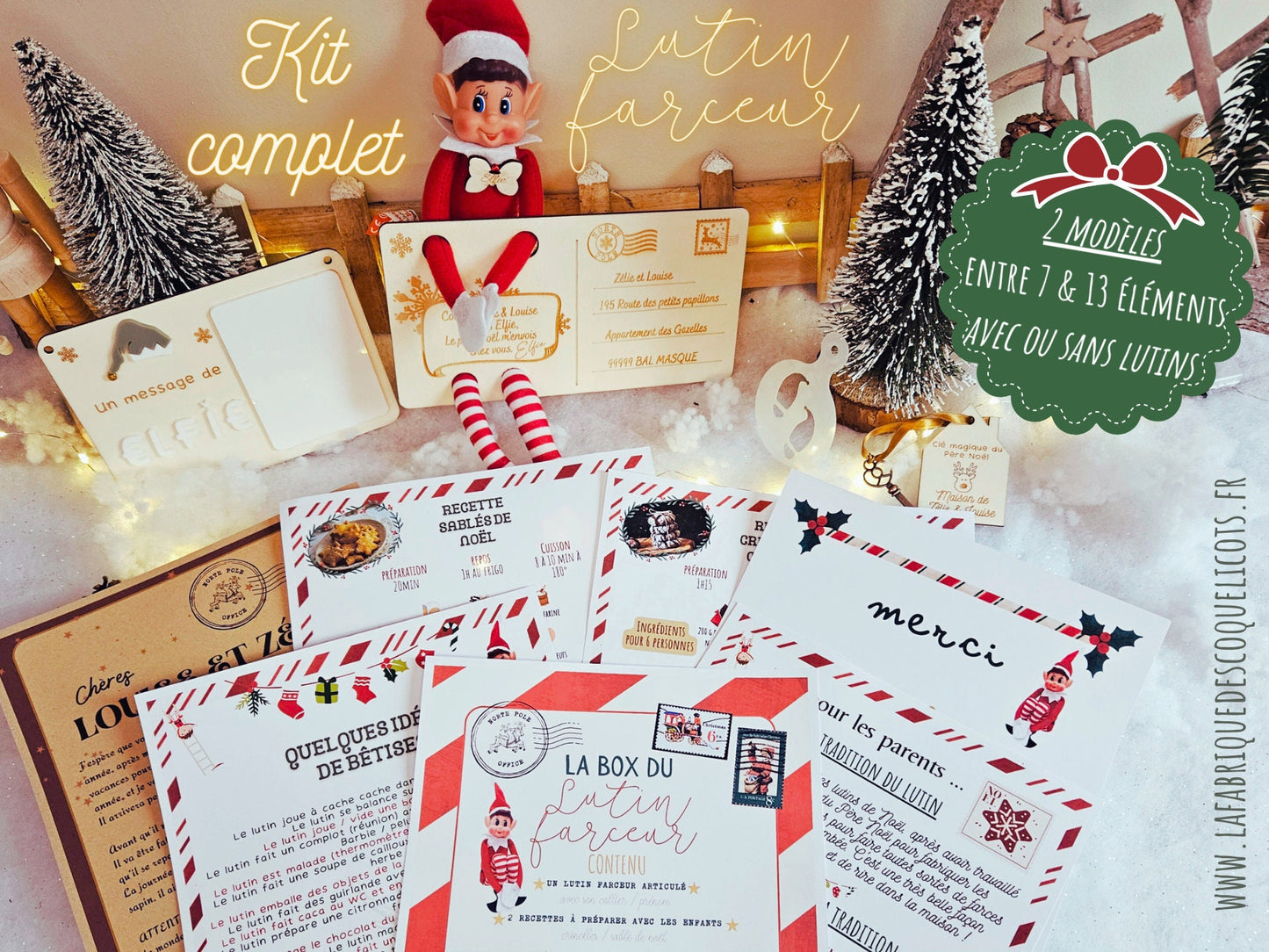 Kit complet LUTIN FARCEUR de Noël