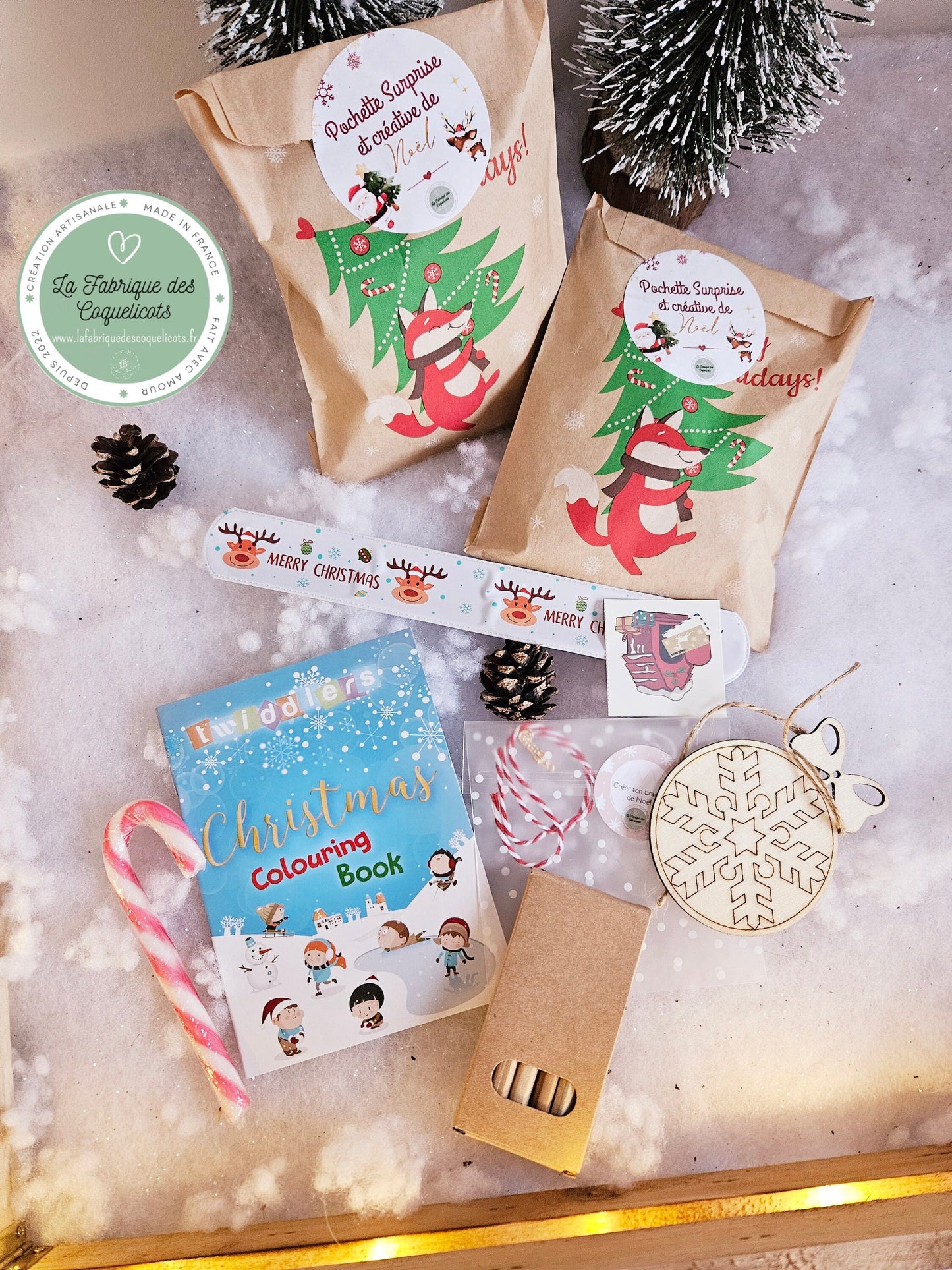 Pochette surprise Noël - kit surprise, activité enfant activité noël cadeau enfant cadeau noel
