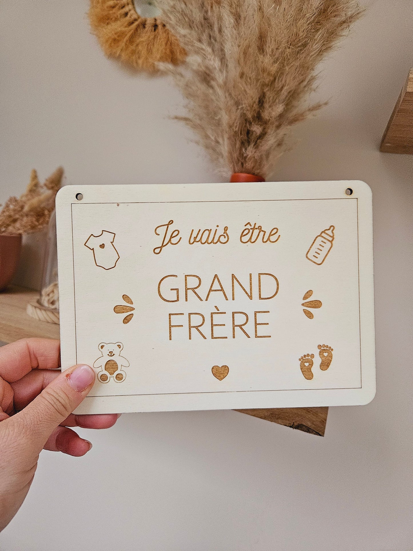 Pancarte Future grande sœur / futur grand frère - grossesse bébé annonce