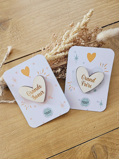 Pins grand frère ou grande soeur  / annonce grossesse/baby shower / gender reveal / grossesse / futur grand frere future grande soeur / bebe