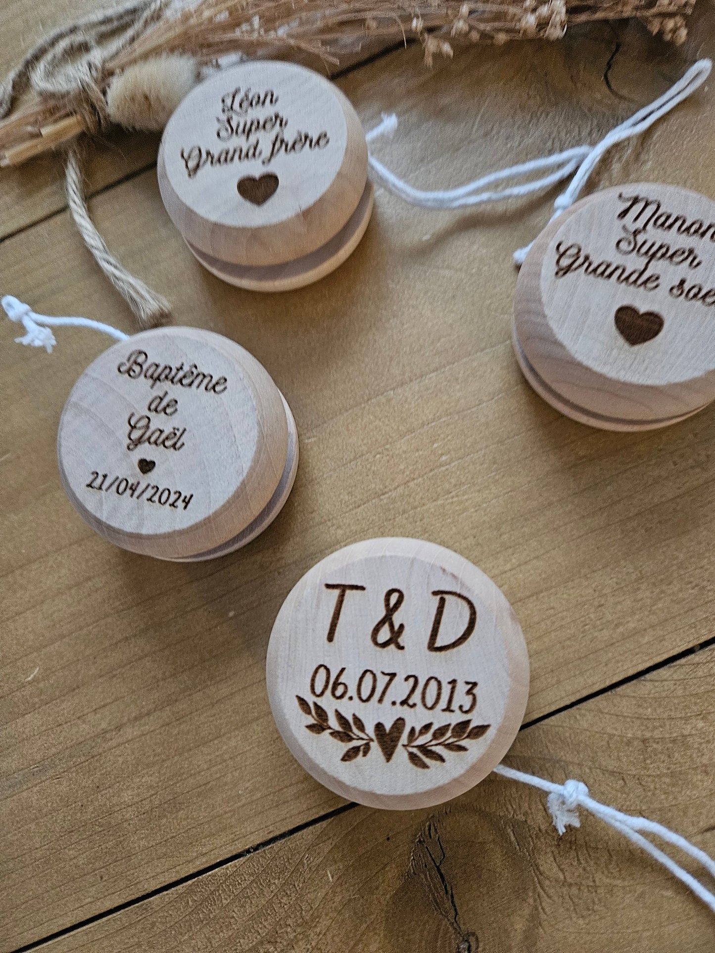 Yoyo personnalisé / cadeau invité / cadeau mariage baptême babyshower / événement / témoin pacs