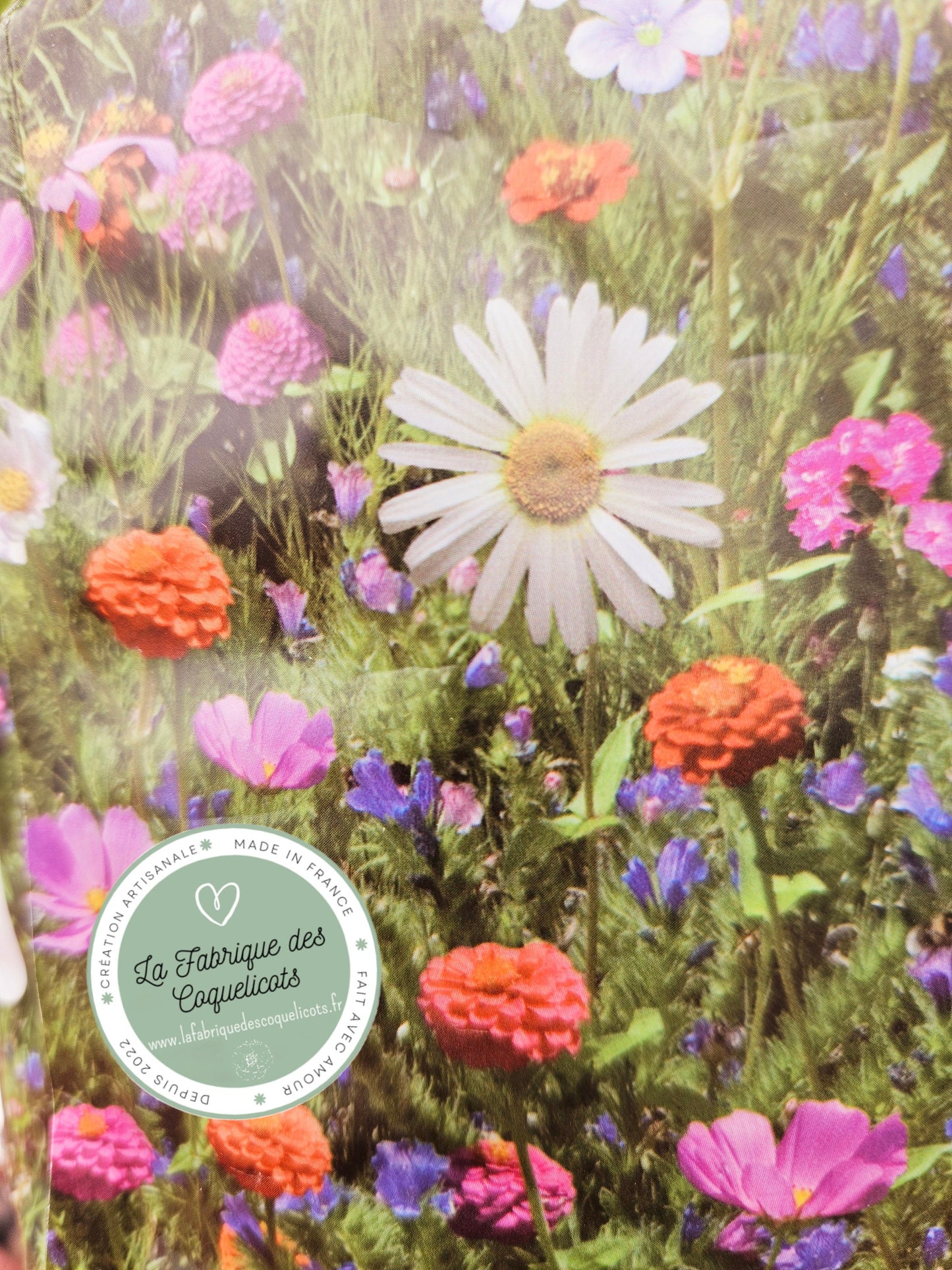 Etiquette bois cœur dessin d'enfant - Sachet de graine de fleur et d'amour à planter - personnalisé - mamie maman papa fête - fête mamie