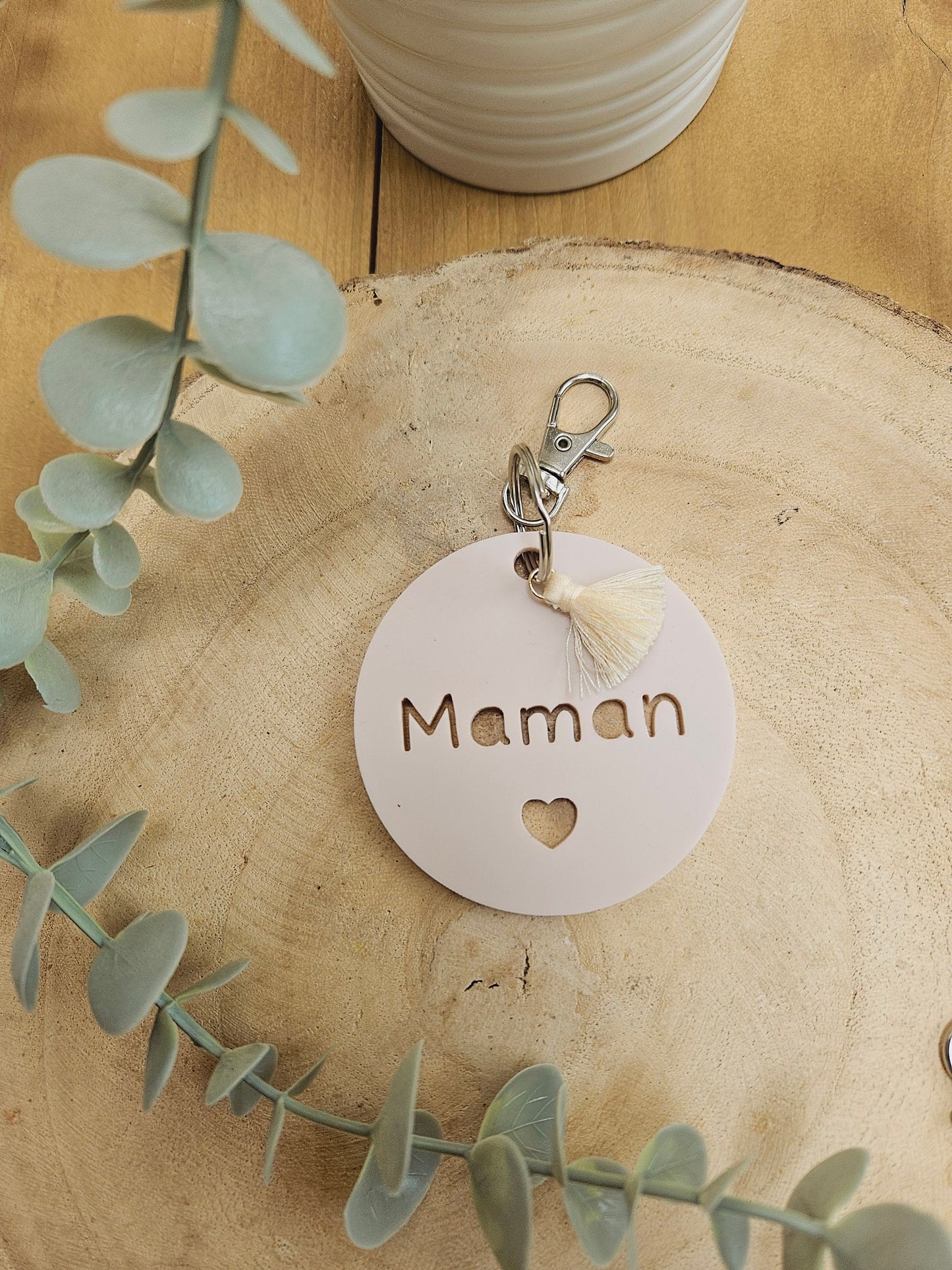 Porte-clés personnalisé à message - maman mamie marraine parrain cadeau enfant nounou maitresse / maitre/ papy