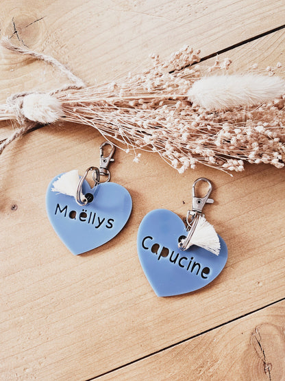 Porte-clés personnalisé à message - maman mamie marraine parrain cadeau enfant nounou maitresse / maitre/ papy