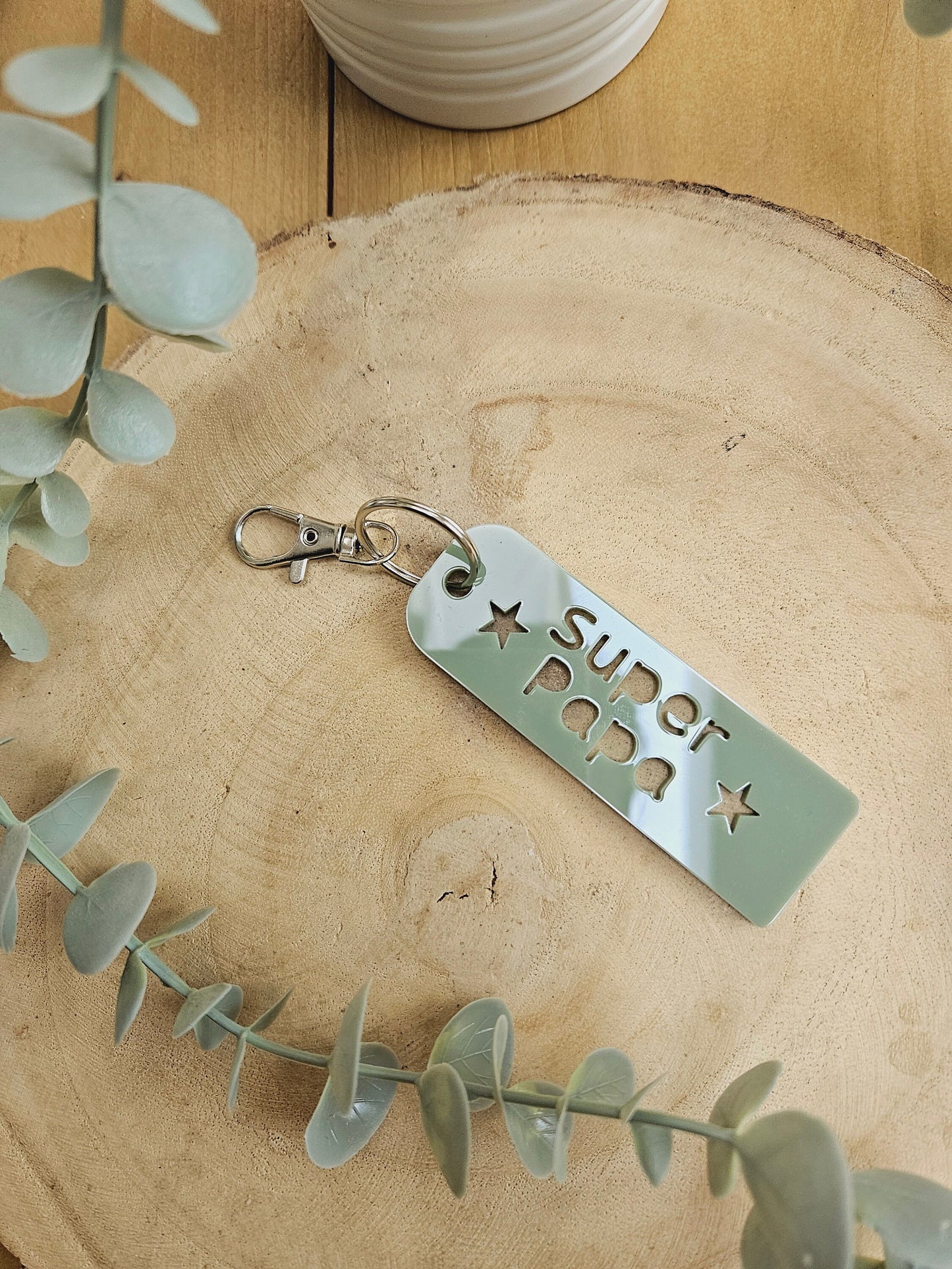 Porte-clés personnalisé à message - maman mamie marraine parrain cadeau enfant nounou maitresse / maitre/ papy