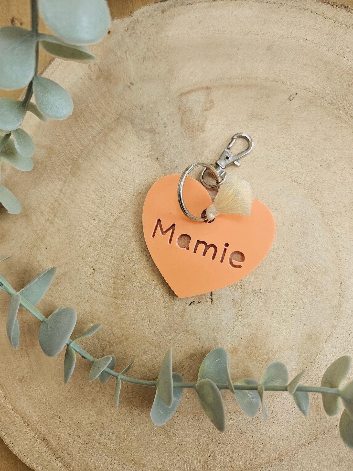 Porte-clés personnalisé à message - maman mamie marraine parrain cadeau enfant nounou maitresse / maitre/ papy