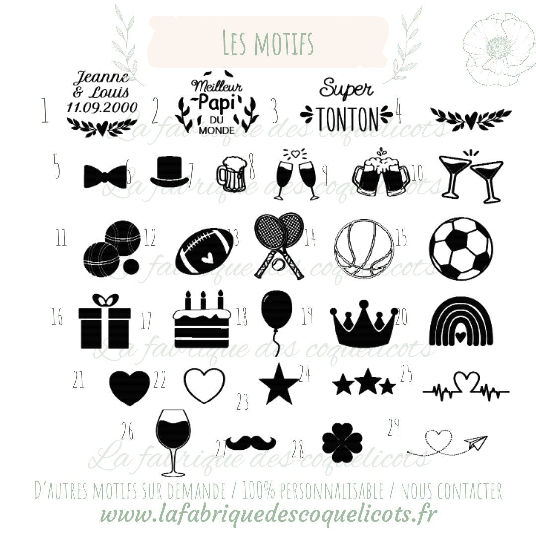 Trousse coton personnalisé / cadeau femme / trousse coton / Message au choix