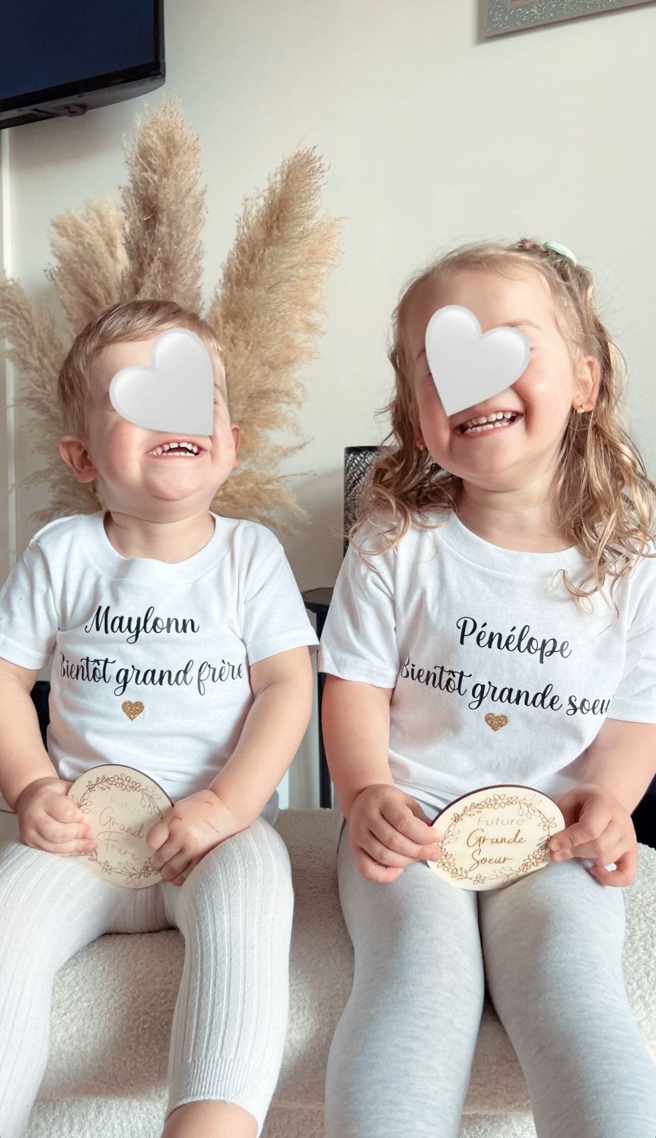 Carte en bois / annonce grossesse / annonce grande soeur / grand frère / futur parent / futur grand frere, grande soeur