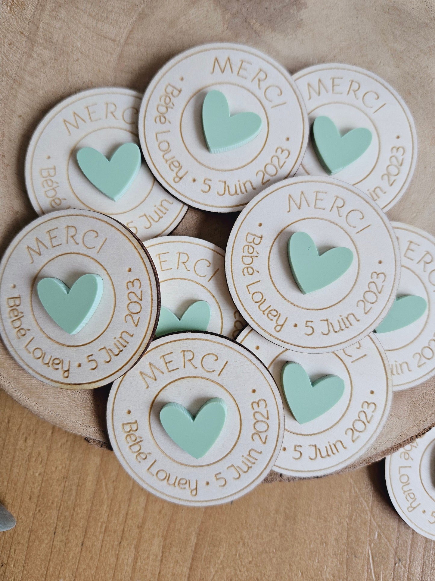 Magnet personnalisé / cadeau invité Merci