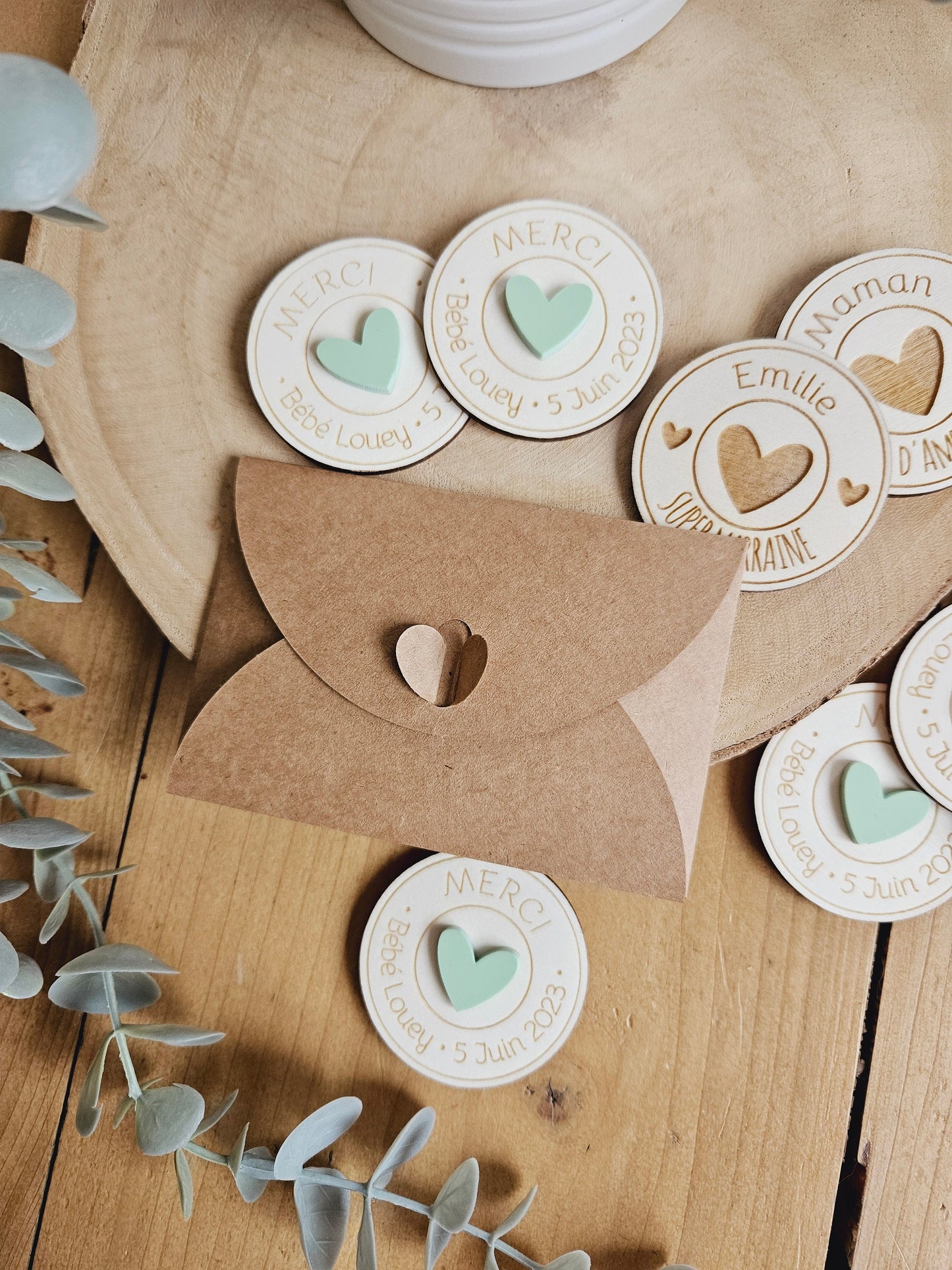 Magnet personnalisé / cadeau invité Merci