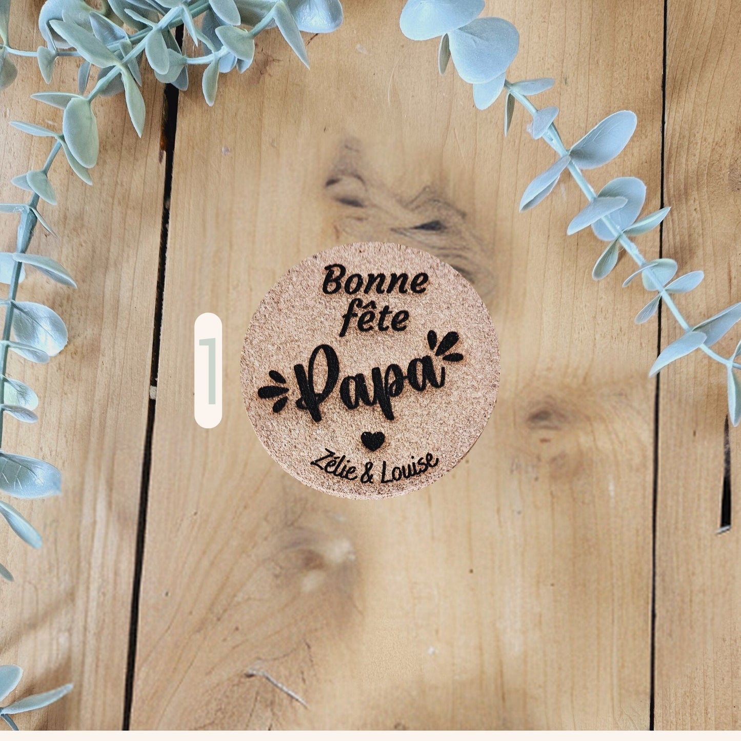 Dessous verre personnalisé - sous verre - cadeau personnalisé  - cadeau homme femme fête anniversaire parrain témoi futur parrent