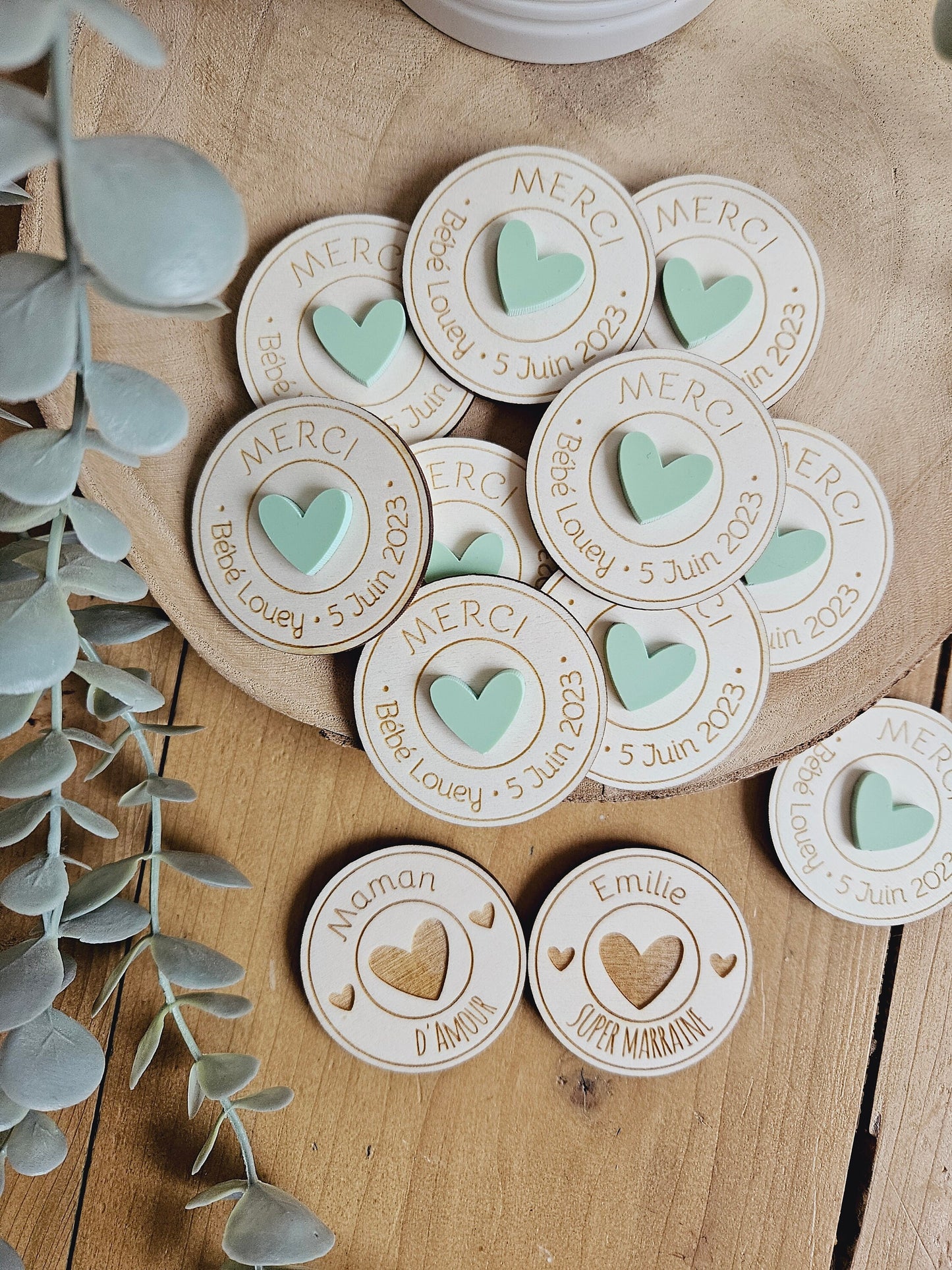 Magnet personnalisé / cadeau invité Merci