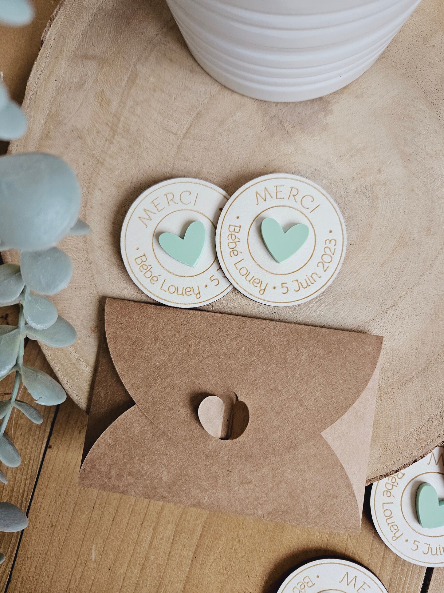 Magnet personnalisé / cadeau invité Merci