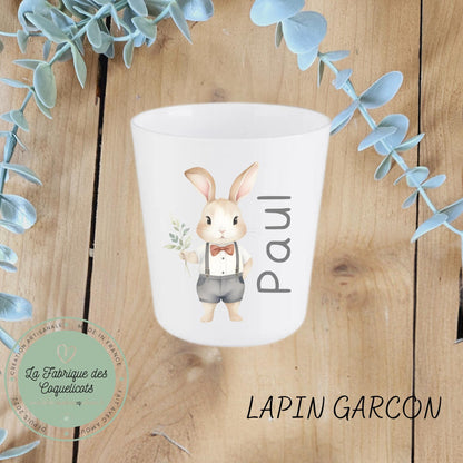 Gobelet / verre personnalisé enfant bébé / cadeau personnalisé rentrée des classes école maternelle / incassable / fille GARCON