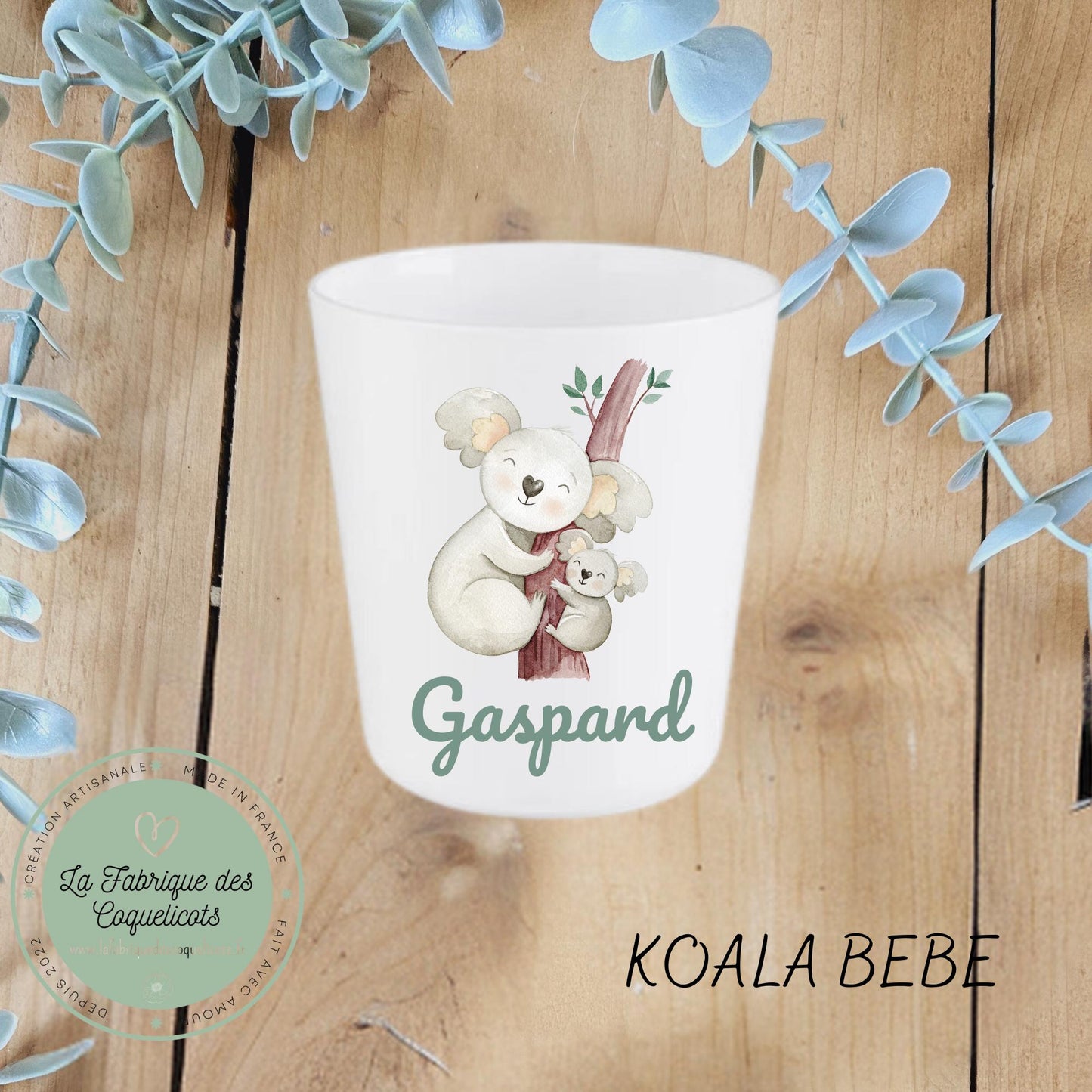 Gobelet / verre personnalisé enfant bébé / cadeau personnalisé rentrée des classes école maternelle / incassable / fille GARCON