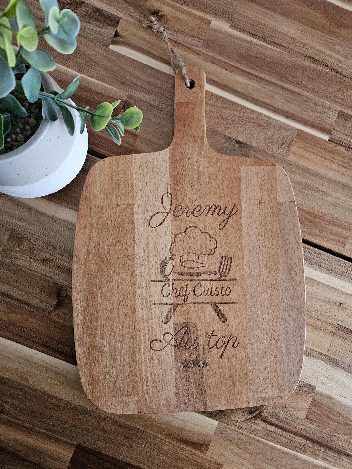 Planche à découper / déco maison / planche cuisine personnalisé / cadeau MERCI/ cadeau / cadeau cuisine / cadeau femme mamie homme