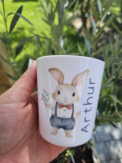 Gobelet / verre personnalisé enfant bébé / cadeau personnalisé rentrée des classes école maternelle / incassable / fille GARCON