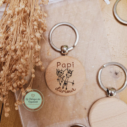 Porte clé date / cadeau couple / rencontre / mariage / amour / femme homme / saint valentin