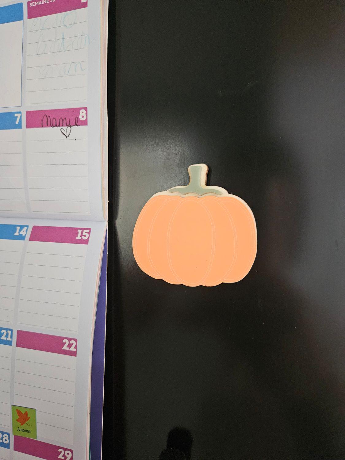 Broche citrouille coloré - déco automne - Edition limitée - happy fall - Pumpkin- automne - broche personnalisé - cadeau femme - halloween